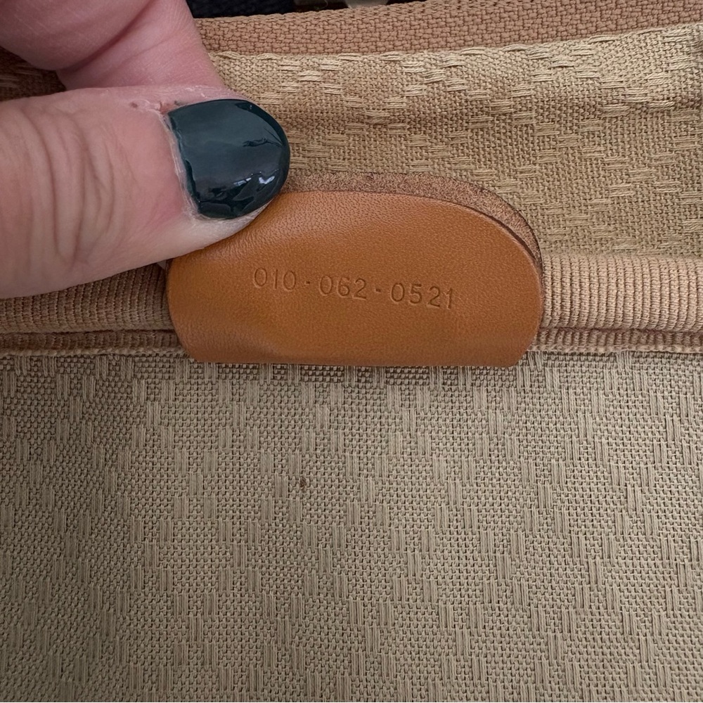 Gucci Vintage Authentic Coated Canvas Luggage Large Stripes 1980’s GG Monogram - Picture 11 of 15